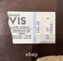 Elvis Ticket Stub Last Concert June 26, 1977 Indianapolis Indiana / Program