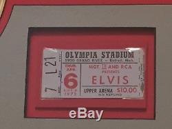 Elvis Ticket Stub Olympia Stadium Detroit Mich Evening Show April 6 1972 Concert