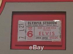 Elvis Ticket Stub Olympia Stadium Detroit Mich Evening Show April 6 1972 Concert