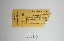 Elvis concert ticket stub. 1956