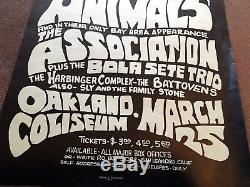 Eric Burdon The Animals Concert Ticket Stub Unused & Flyer 3-25-67 Oakland Ca