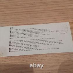 Eric Clapton 1974 Japan Concert Ticket Stub Nippon Budokan Live Vintage