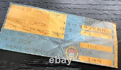 Eric Clapton 1990 Tour Alpine Valley Concert Ticket Stub! Stevie Ray Vaughan