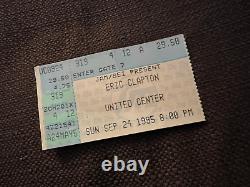 Eric Clapton 1995 Tour United Center Chicago Concert Ticket Stub 9/24/1995