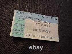 Eric Clapton 1995 Tour United Center Chicago Concert Ticket Stub 9/24/1995