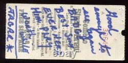 Eric Clapton 9-29-1974 Concert Ticket Stub Nassau Coliseum, New York Front Row