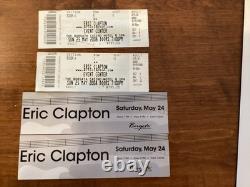 Eric Clapton Original Stage Concert Photos With Setlist & Ticket Stubs