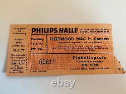 FLEETWOOD MAC In Concert TICKET Apr 19, 1977 Philipshalle Dusseldorf, Germany