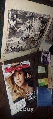 FLEETWOOD MAC Lifetime Collection LOT Concert SHIRT Ticket Stubs Vinyl Cd STEVIE
