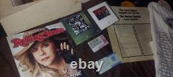 FLEETWOOD MAC Lifetime Collection LOT Concert SHIRT Ticket Stubs Vinyl Cd STEVIE