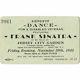 Frank Sinatra Dance Concert Ticket Stub Jersey City Nj 11/30/45 Gardens Rare