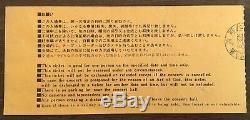 FUKUOKA gig! Kiss JAPAN 1977 concert ticket stub ORIGINAL Gene Simmons FREE ship