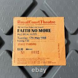 Faith No More Royal Court Theatre Liverpool UK Concert Ticket Stub Vintage 1988