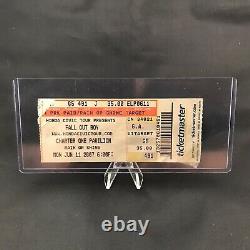 Fall Out Boy Charter One Pavilion Chicago Illinois Concert Ticket Stub June 2007