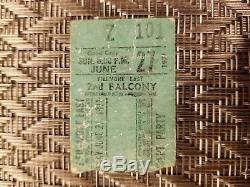 Fillmore East Last Concerts Ticket Stub June 27 1971 8 Pm Last Show Holy Grail