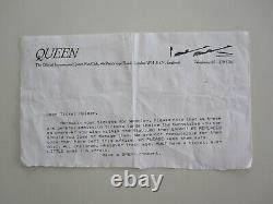 Freddie Mercury Tribute Concert Stub 1992 + Parking Ticket + Letter (Queen)