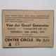 Genesis Van Der Graaf Generator 1971 Concert Ticket Stub Manchester Uk 26.4.71