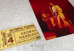 GEORGE HARRISON 1974 CONCERT TICKET STUB OLYMPIA STADIUM The Beatles Ephemera ye