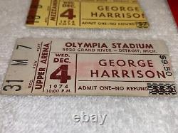 GEORGE HARRISON 2 1974 CONCERT TICKET STUBS OLYMPIA STADIUM DETROIT The Beatles