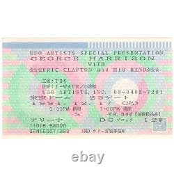 GEORGE HARRISON & ERIC CLAPTON Concert Ticket Stub TOKYO JAPAN 12/17/91 BEATLES
