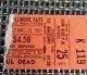 Grateful Dead 1971 Concert Ticket Stub Fillmore East With Nrps