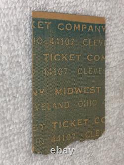 GRATEFUL DEAD 1971 ORIGINAL CONCERT TICKET STUB Cleveland Jerry Garcia Bob Weir