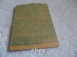 GRATEFUL DEAD 1971 Original CONCERT TICKET STUB Cleveland