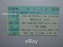 GRATEFUL DEAD Concert Ticket Stub 7-8-95 SOLDIER FIELD Chicago RARE The Band