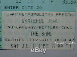 GRATEFUL DEAD Concert Ticket Stub 7-8-95 SOLDIER FIELD Chicago RARE The Band