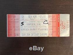 GRATEFUL DEAD Concert Ticket Stub PASSAIC 3/31/80 CAPITOL THEATRE SILVER FOIL