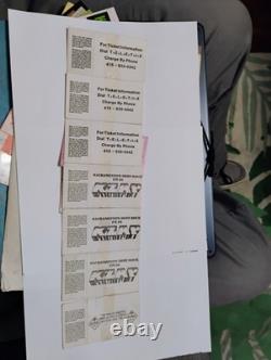 GRATEFUL DEAD JERRY GARCIA BAND 10 CONCERT TICKET STUB LOT 1979 -81 SF Berkeley