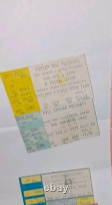 GRATEFUL DEAD JERRY GARCIA BAND 10 CONCERT TICKET STUB LOT 1979 -81 SF Berkeley