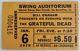 Grateful Dead Swing Auditorium 1/6/1978 Original Vintage Concert Ticket Stub