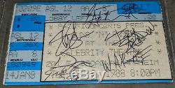 GUNS N ROSES 1988 signed concert ticket stub, all 5 original members BGS PSA