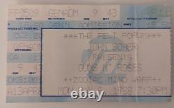 GUNS N ROSES RARE 1988 Concert Ticket Stub Felt Forum NYC 5/9/88 AFD lineup