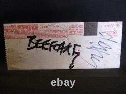 GWAR Signed Concert Ticket Stub Oderus Urungus Dave Brockie & Beefcake Casey Orr