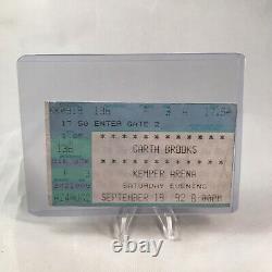 Garth Brooks Kemper Arena Kansas City MO Concert Ticket Stub Vintage Sep 19 1992