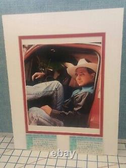 Garth Brooks Signed Autographed Color Photo 8x10 CPG COA w 2 Concert Ticket Stub