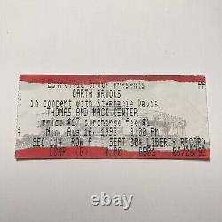 Garth Brooks Thomas Mack Center Nevada Concert Ticket Stub Vintage Aug 16 1993