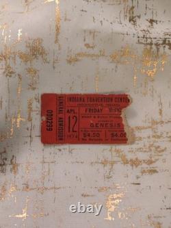 Genesis Indiana Convention Center April 12, 1974 Concert Ticket Stub RARE VTG