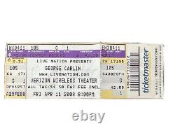 George Carlin concert ticket, 2 months before death