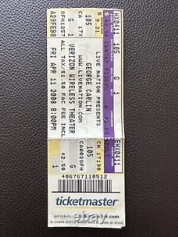 George Carlin concert ticket, 2 months before death