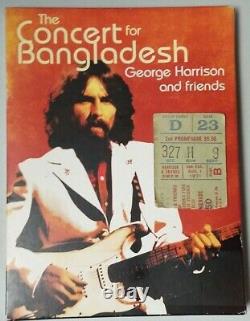George Harrison Concert for Bangladesh Original Ticket Stub 1971 + Concert DVD