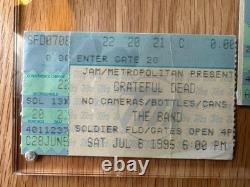 Grateful Dead 2 Ticket Stubs Soldier Field, Chicago 7/8 7/9 1995Final Shows