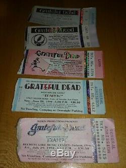 Grateful Dead (31) Concert Mail Order Ticket Stubs LOT 1992-1995 WOW