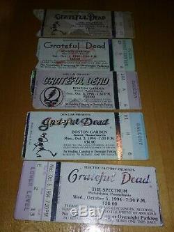 Grateful Dead (31) Concert Mail Order Ticket Stubs LOT 1992-1995 WOW