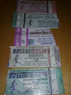 Grateful Dead (31) Concert Mail Order Ticket Stubs LOT 1992-1995 WOW