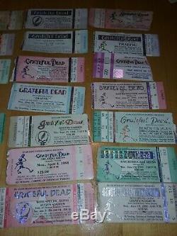 Grateful Dead (31) Concert Mail Order Ticket Stubs LOT 1992-1995 WOW