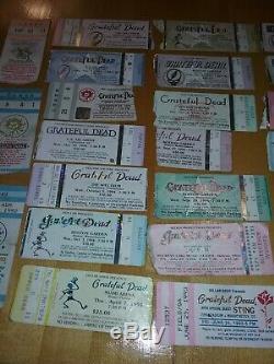 Grateful Dead (31) Concert Mail Order Ticket Stubs LOT 1992-1995 WOW