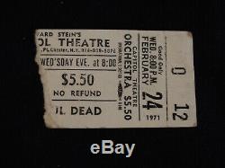 Grateful Dead Concert Ticket Stub Capitol Theatre Port Chester Ny 2/24/71